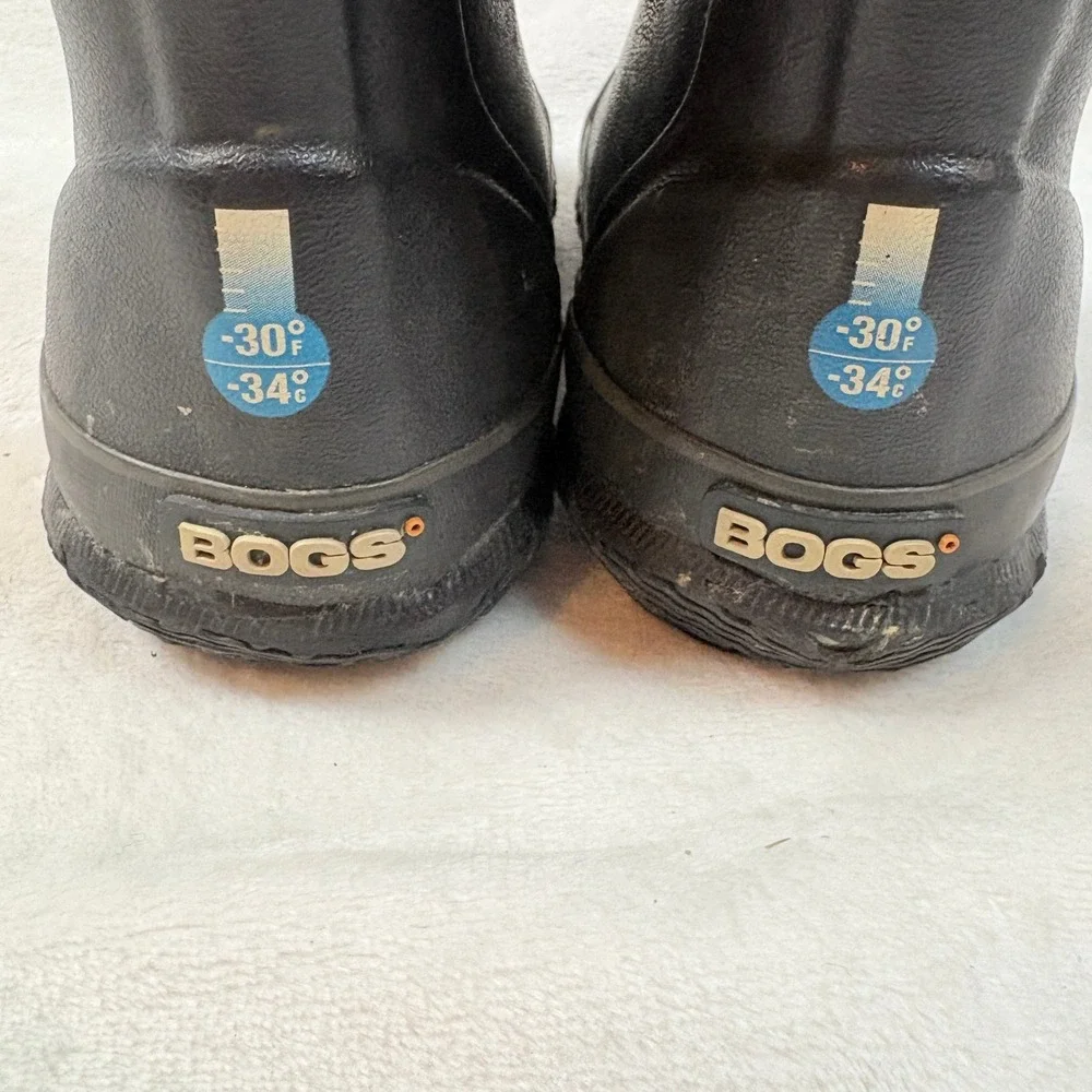 Bogs‎ Classic High Boots Kids 12 Black Good Waterproof Insulated Neoprene Snow